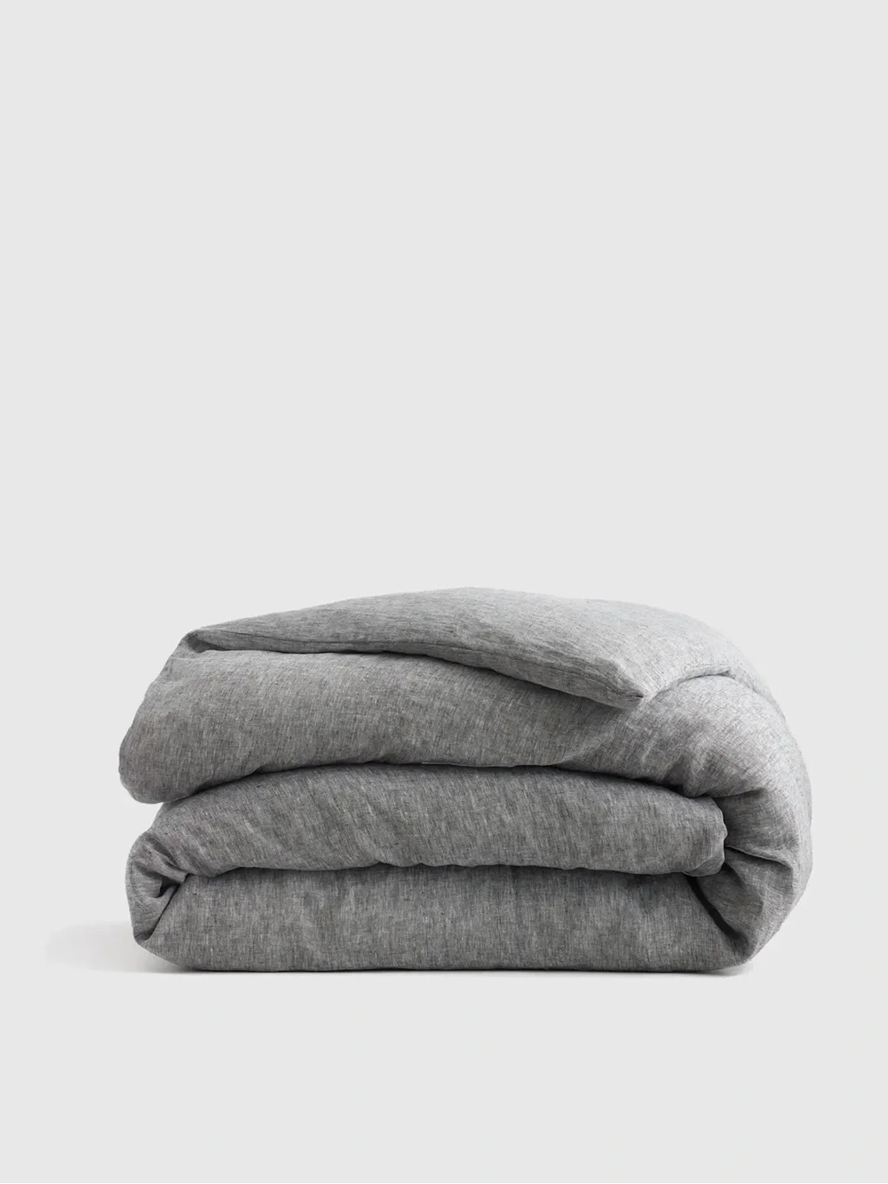 NEW QUINCE $174 KING European Linen Duvet Cover Charcoal Chambray MY ONLY ONE